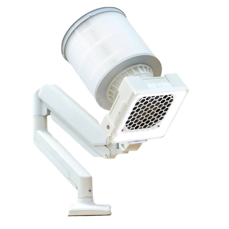 Skrivebordsstående sammenfoldelig sømstøvsamler