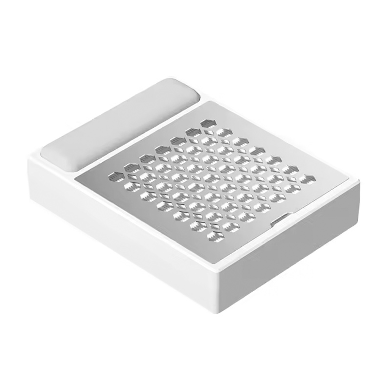 Neglestøvsamler med en lille håndstøtte