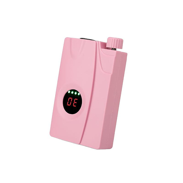 Genopladeligt sømboresæt Pink Med Holder 25w 30000rpm