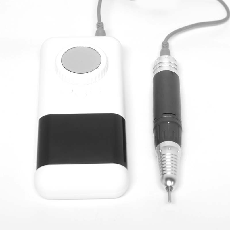 Hvid bærbar elektrisk negleboremaskine